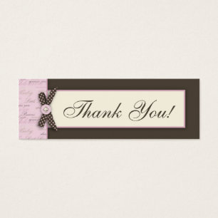 Cartes De Visite Tag Cadeau Adolescent Toes PNK TY Skinny