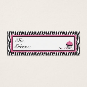 Cartes De Visite Tag cadeau Boutique Chic Skinny
