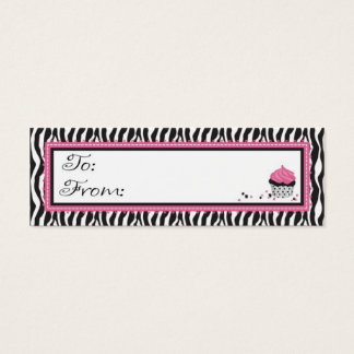 Cartes De Visite Tag cadeau Boutique Chic Skinny