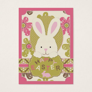 Cartes De Visite Tag cadeau Chasse de Pâques