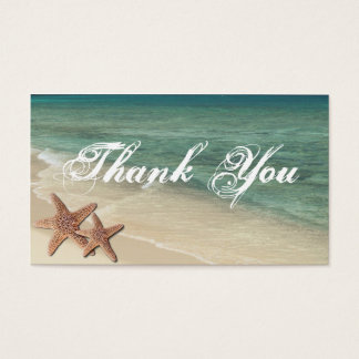 Cartes De Visite Tag Cadeau Merci de mer Starfish
