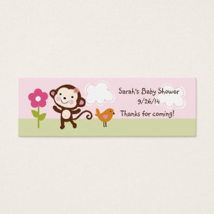 Cartes De Visite Tag/Carte Jungle Girl/Jungle Jill Monkey Favoriser