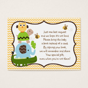 Cartes De Visite Tag de livre Jungle Stack Animaux Elephant Favoris