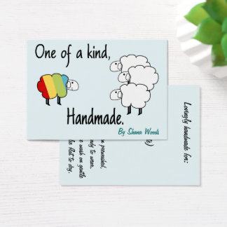 Cartes De Visite Tag De L'Un Des Genres Arc-En-Ciel Mouton Hang