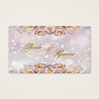 Cartes De Visite Tag de préférence de mariage Merci -