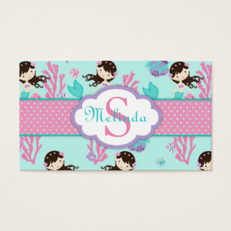 Cartes De Visite Tag M Brunette