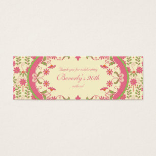 Cartes De Visite Tags vintage Victorian Daisy Floral Faval