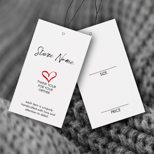 Cartes De Visite Taille simple Vêtements pendage Afficher les étiqu (Créateur téléchargé)