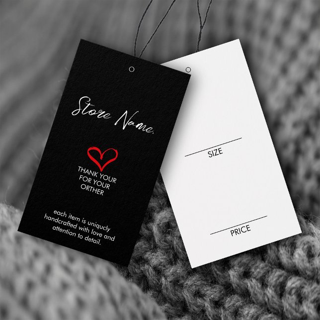 Cartes De Visite Taille simple Vêtements pendage Afficher les étiqu (Créateur téléchargé)