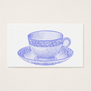 Cartes De Visite Tasse à thé violette