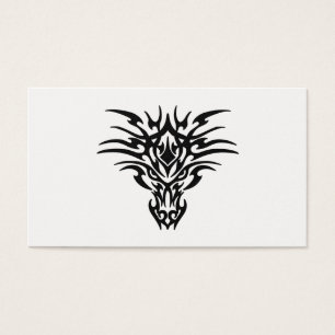 Cartes De Visite Tatouage Face-Dragon