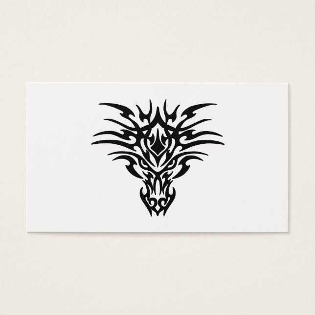 Cartes De Visite Tatouage Face-Dragon (Devant)