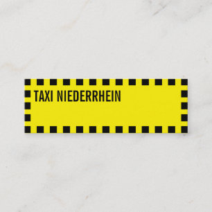 Cartes de visite taxi jaune noir