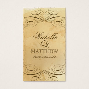 Cartes De Visite Tea Strait Vintage Wedding 1 - Favor Gift Tags