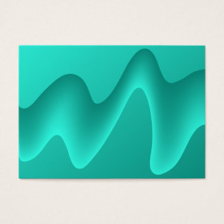Cartes De Visite Teal Abstract Design Image.