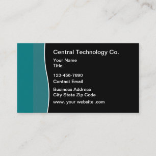 Cartes de visite technologiques design moderne