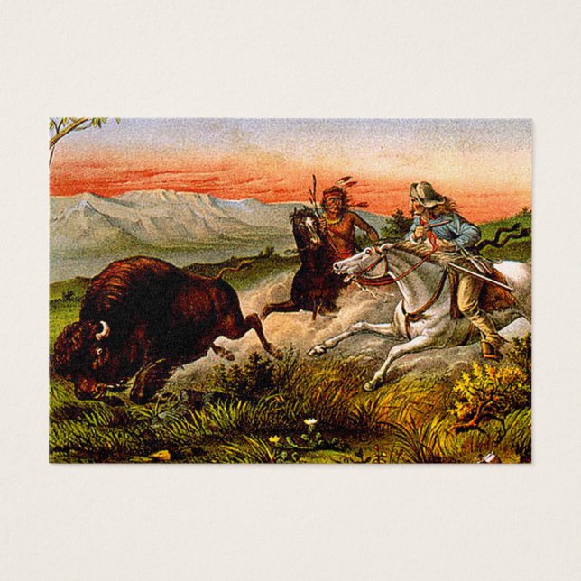 Cartes De Visite TEE Buffalo Chase (Devant)
