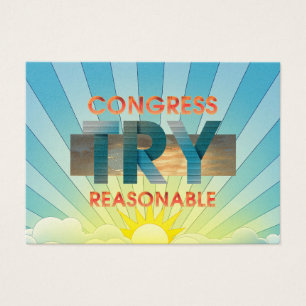 Cartes De Visite TEE Congress, Essayer Raisonnable