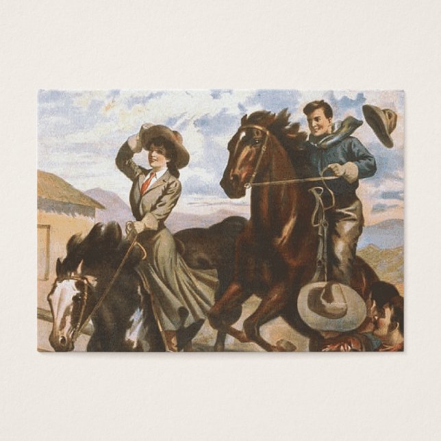 Cartes De Visite TEE Cowgirl Old School (Devant)