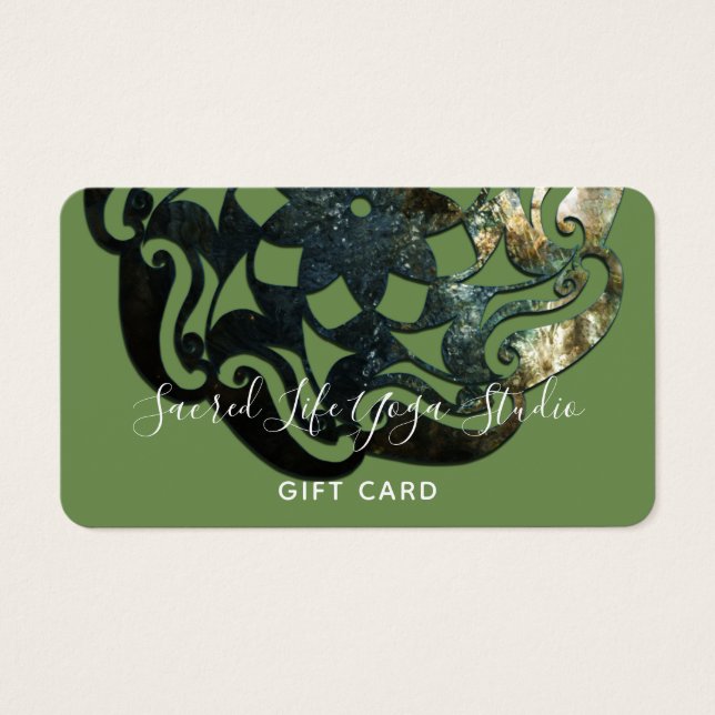 Cartes De Visite Temple intérieur Mandala (Devant)