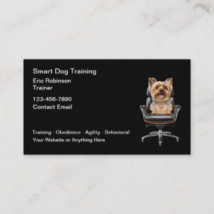 Cartes de visite tendance pour la formation canine