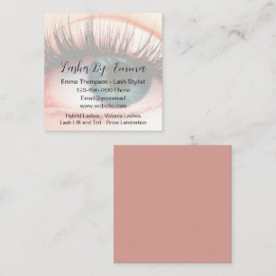 Cartes de visite tendance pour styliste de cils à