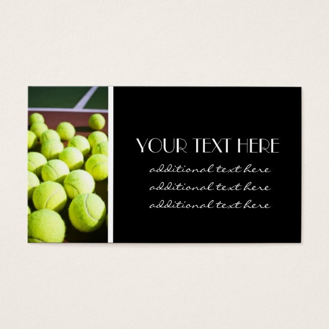 Cartes De Visite Tennis Pro (Devant)
