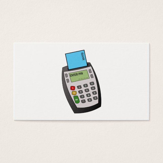 Cartes De Visite Terminal à puce et code (Devant)