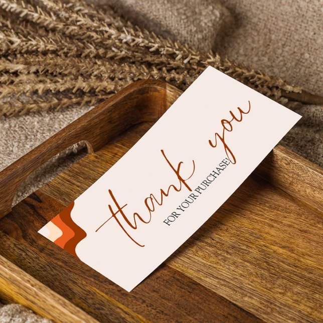 Cartes De Visite Terracota Order Merci Small Business Marketing (Terracota Order Thank You Small Business Marketing)