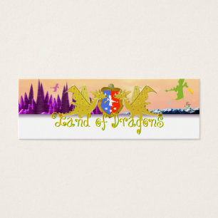 Cartes De Visite Terrain de dragons Nom Balise Emma for Kids