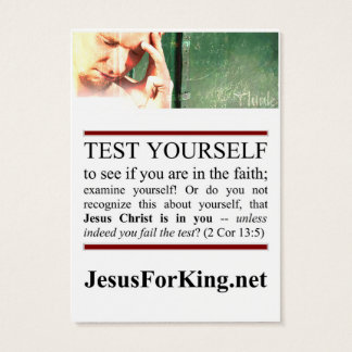 Cartes De Visite Test spirituel