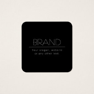 Cartes De Visite Texte éditable minimaliste moderne   Noir et blanc