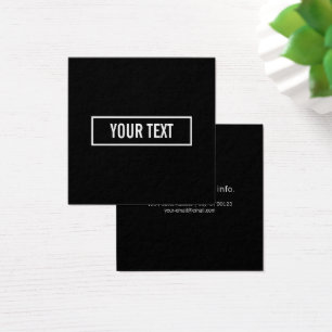 Cartes De Visite Texte éditable moderne dans un cadre de style de l