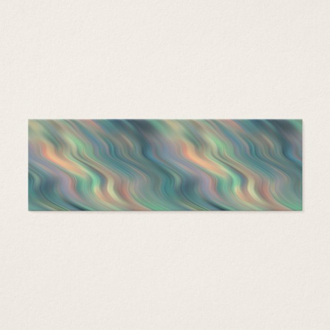 Cartes De Visite Texture bleue Iris Wavy (Devant)