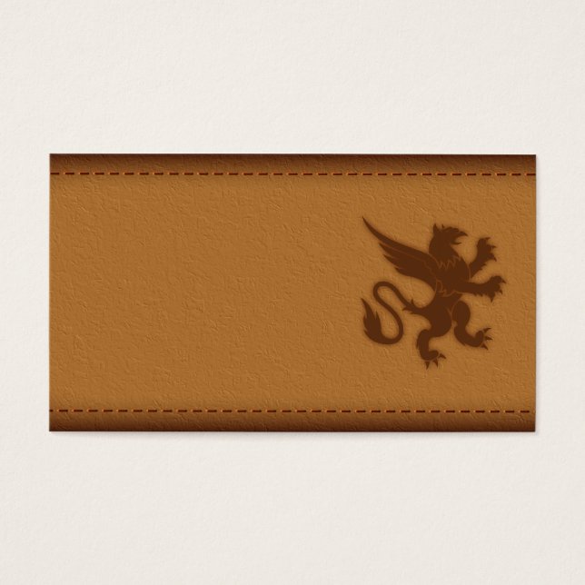 Cartes De Visite Texture en cuir (Devant)