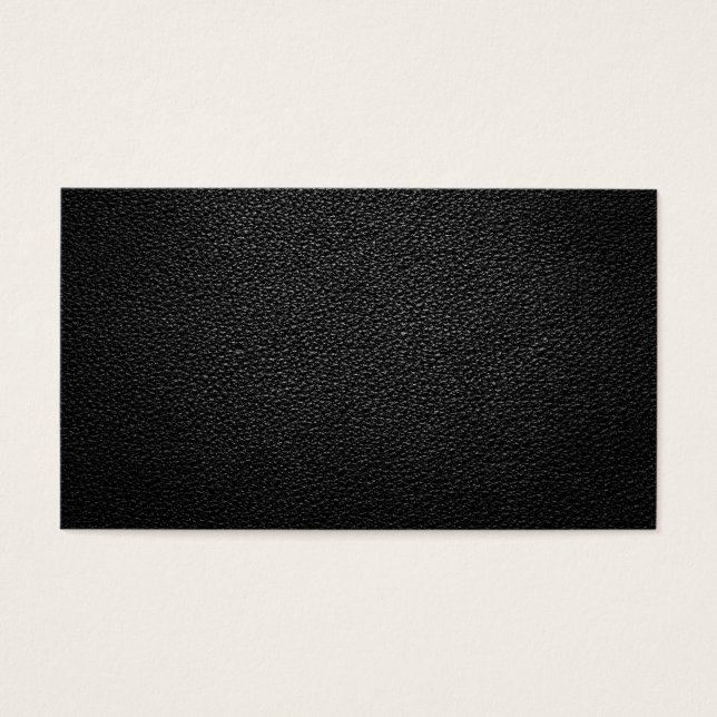 Cartes De Visite Texture en cuir noir pour Arrière - plan (Devant)