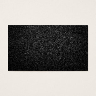 Cartes De Visite Texture en cuir noire pour l'arrière - plan