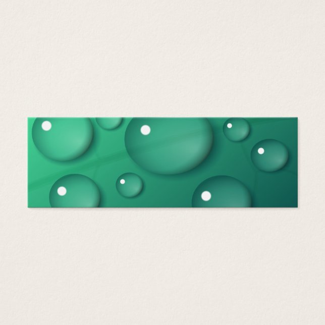Cartes De Visite Texture turquoise Raindrop (Devant)