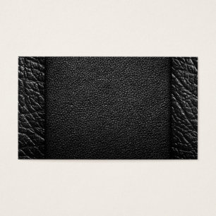Cartes De Visite Textures en cuir noires pour l'arrière - plan