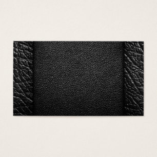 Cartes De Visite Textures en cuir noires pour l'arrière - plan