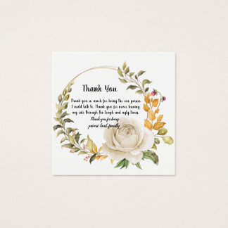Cartes De Visite Thank you design