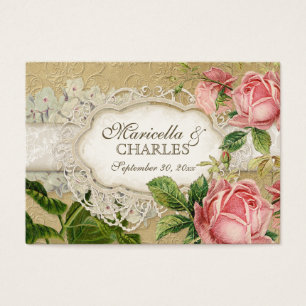 Cartes De Visite Thé de dentelle Vintage moderne teint Hydrangea en