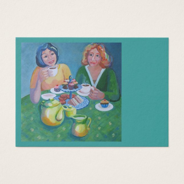 Cartes De Visite Thé et café conversation (Devant)
