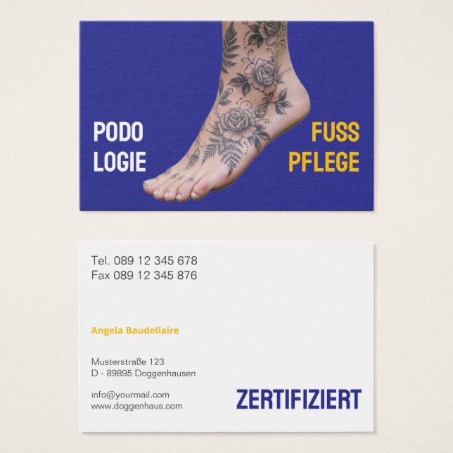 Cartes De Visite The text you provided doesn’t appear to be German. (Devant & derrière)