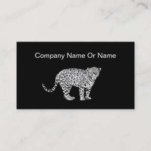 Cartes de visite thème animal léopard