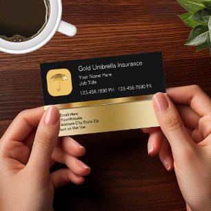 Cartes de visite Thème Assurance Élégant