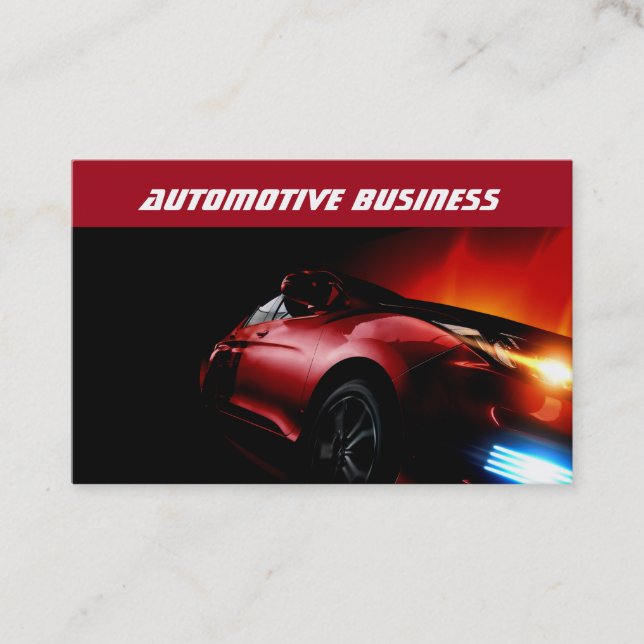 Cartes de visite thème automobile Cool (Devant)