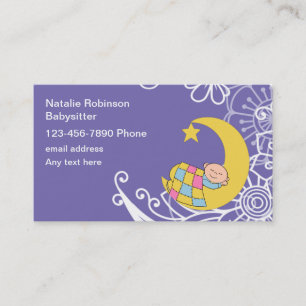 Cartes de visite thème baby-sitter mignon Design