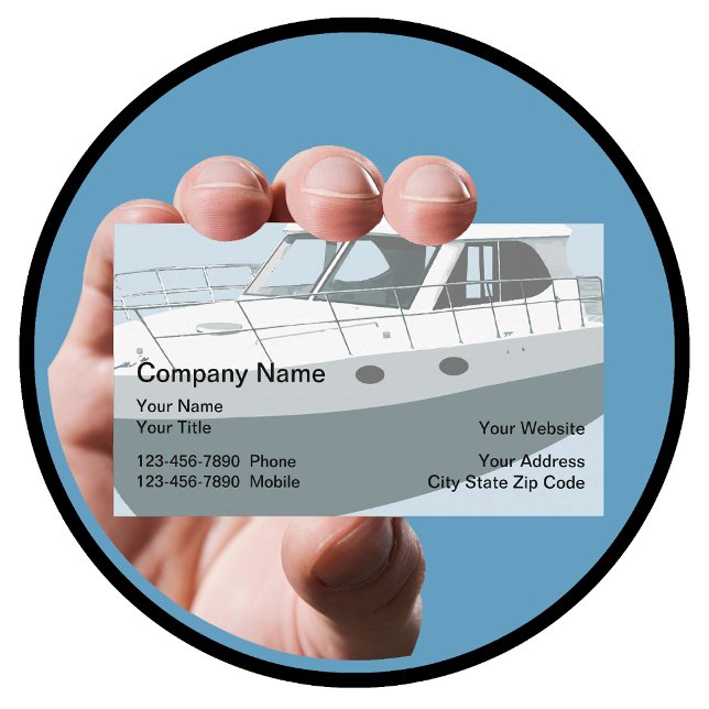 Cartes de visite Thème Bateau Nautique (Créateur téléchargé)