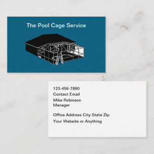 Cartes de visite Thème Cage de Piscine